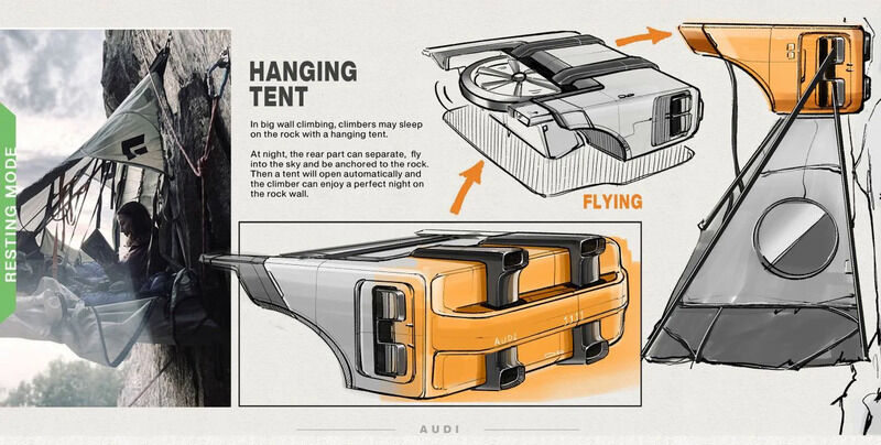 AI Tent-Pitching Vehicles