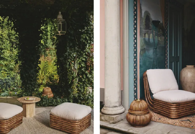 Rare Rattan Outdoor Furniture - The Bohemian 72 Collection Honors the Late Gabriella Crespi (TrendHunter.com)