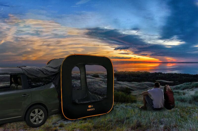 Cubic Car Camper Tents : CARSULE portable pop-up tent