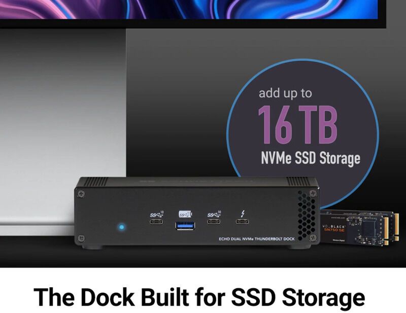 16TB-Equipped Laptop Docks