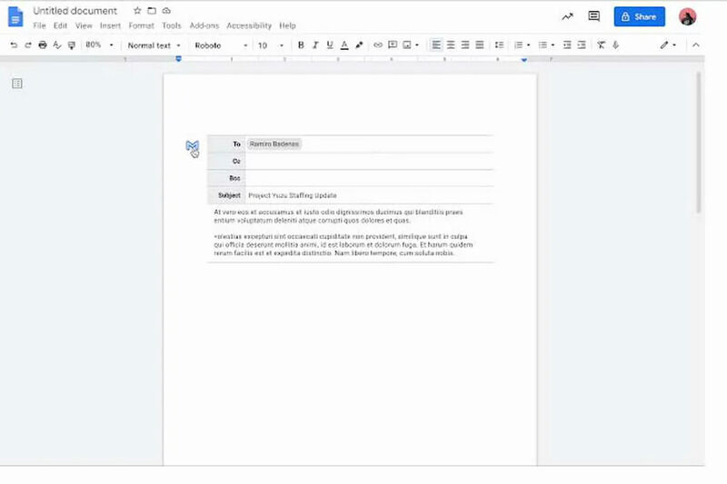 Professional Email Draft Features