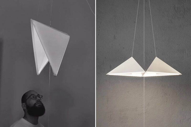 ticket plotseling leiderschap Paper-Made Origami Illuminators : hanging Origami Lamp