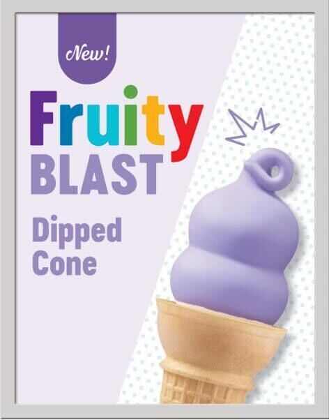Purple-Hued Dipped Cones