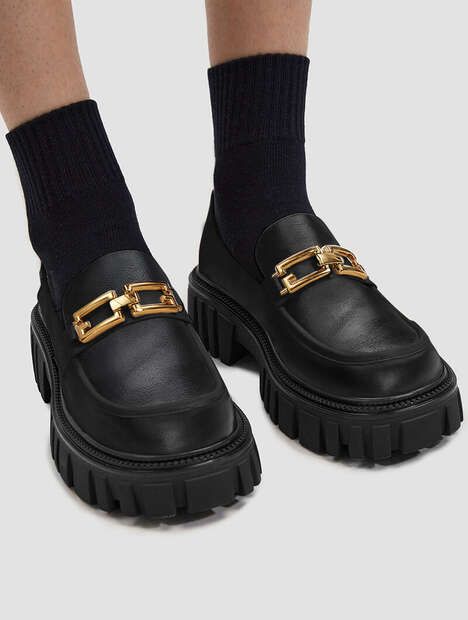 Chunky Leather Loafers