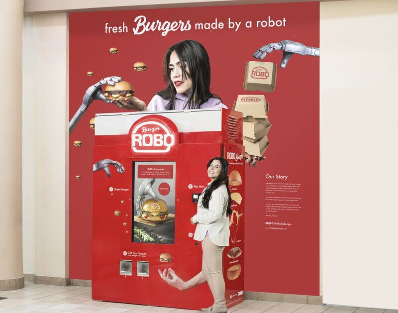 Robot Burger Vending Machines