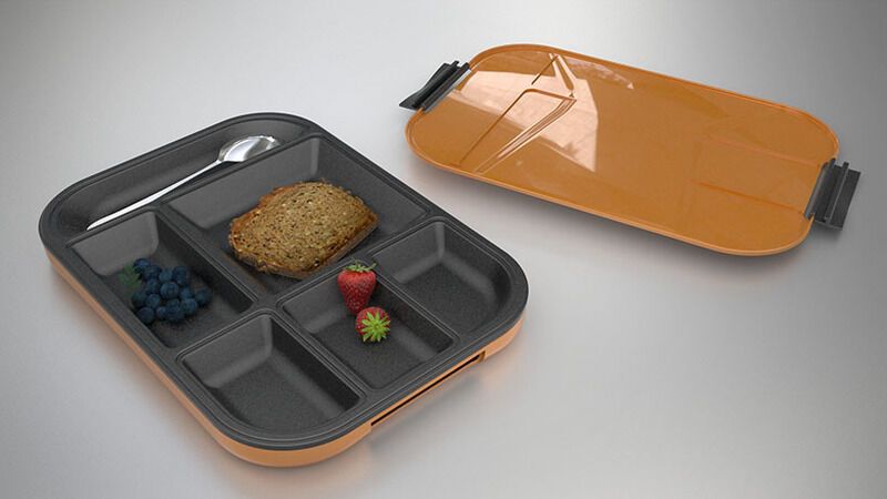 Sleek Compartmentalized Lunch Carriers