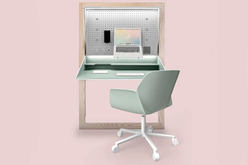 Fold-Down Workstation Desks