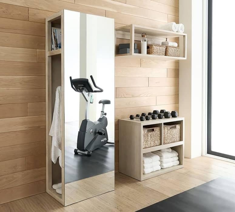 Mirrored Freestanding Storage Closets