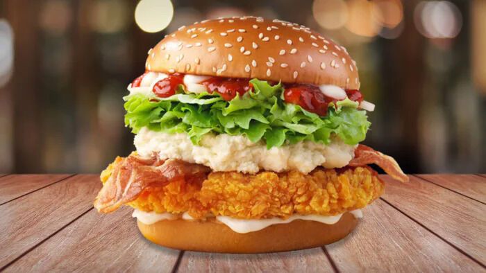 Spicy Fast-Food Chicken Burgers