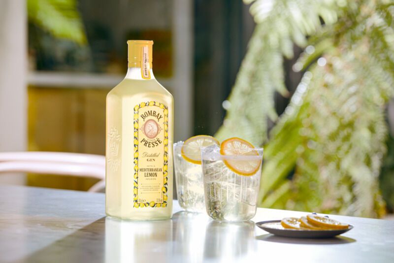 Mediterranean Lemon-Infused Gins Presse Citron : Bombay