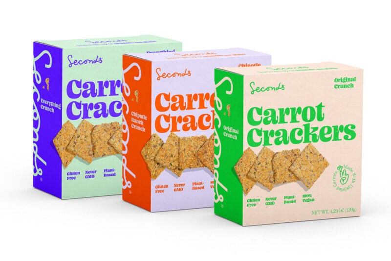 Upcycled Carrot Crackers