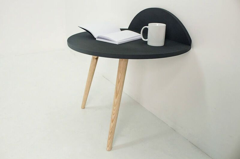Wall-Mounted Two-Legged Tables