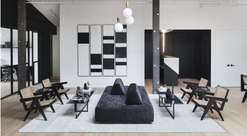 Chic Monochrome Co-Working Spaces