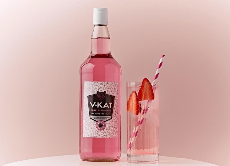 Summery Pinkish Schnapps Spirits