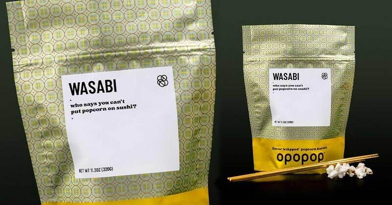 Wasabi Popcorn Snacks