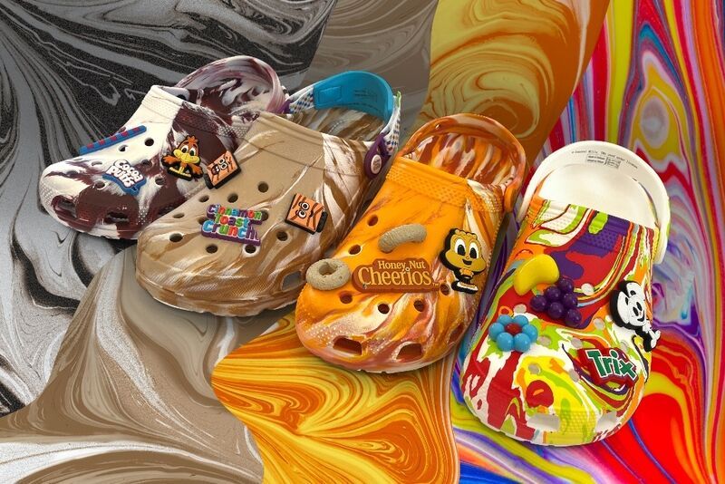 Swirly Cereal-Themed Clogs