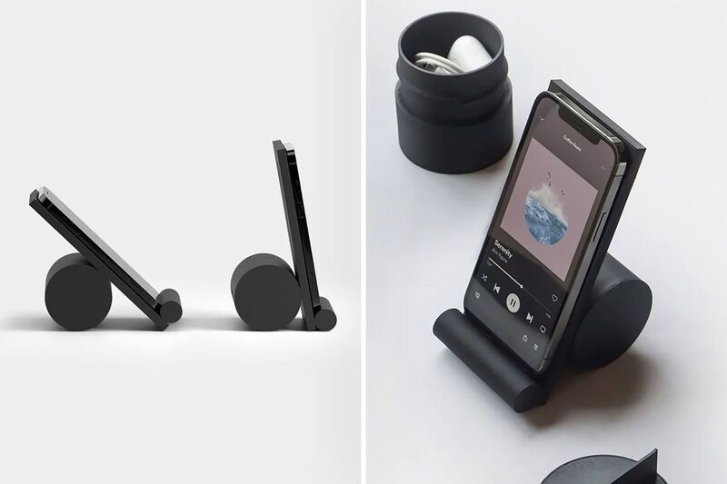 Cable Storage Smartphone Stands