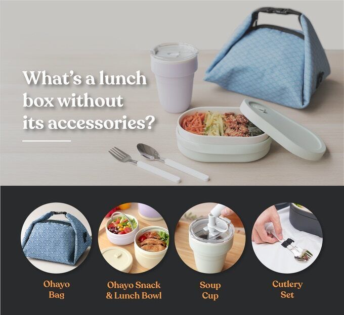 Plastic Student Portable Lunch Box with Cutlery with Sauce Box