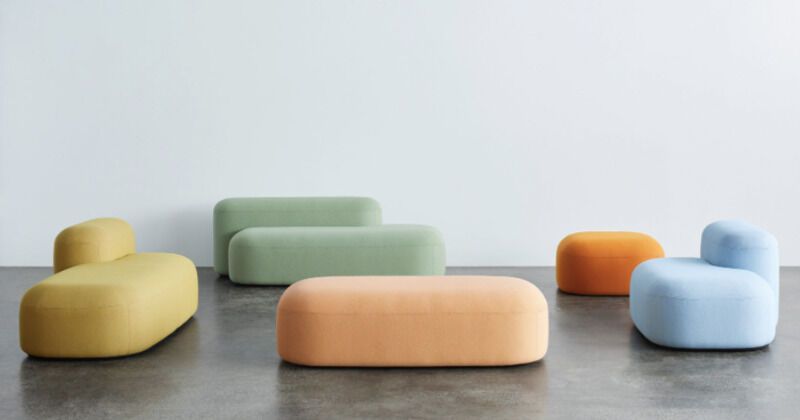 Mochi-Inspired Seating Lines