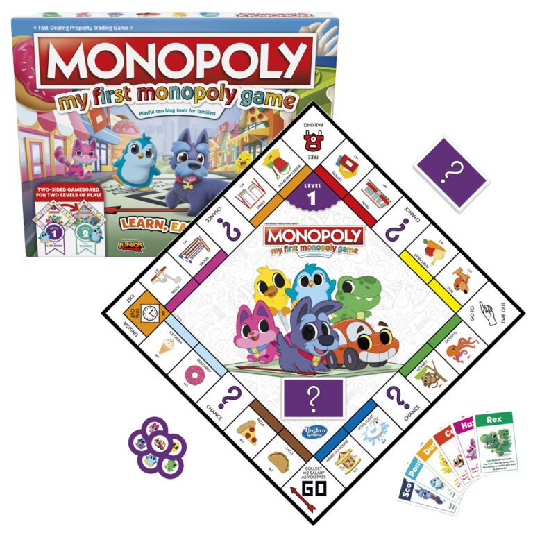 first monopoly board