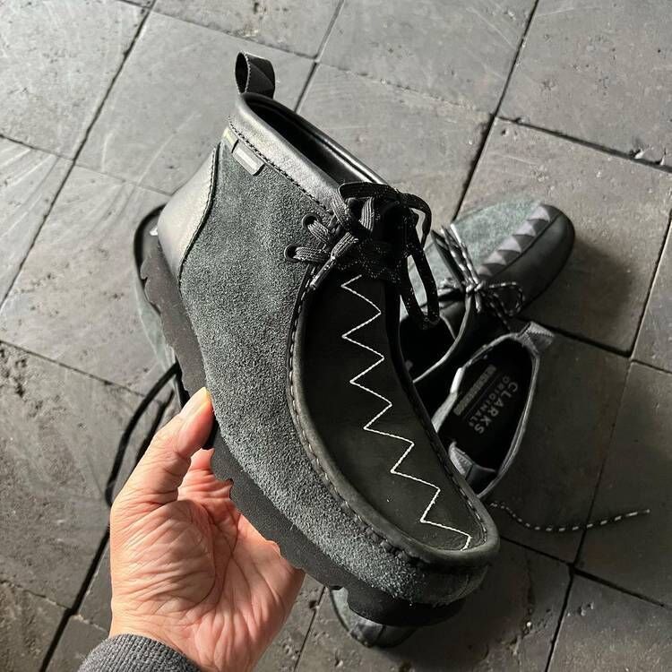 Dark Grey Waxed Footwear : NEIGHBORHOOD 1