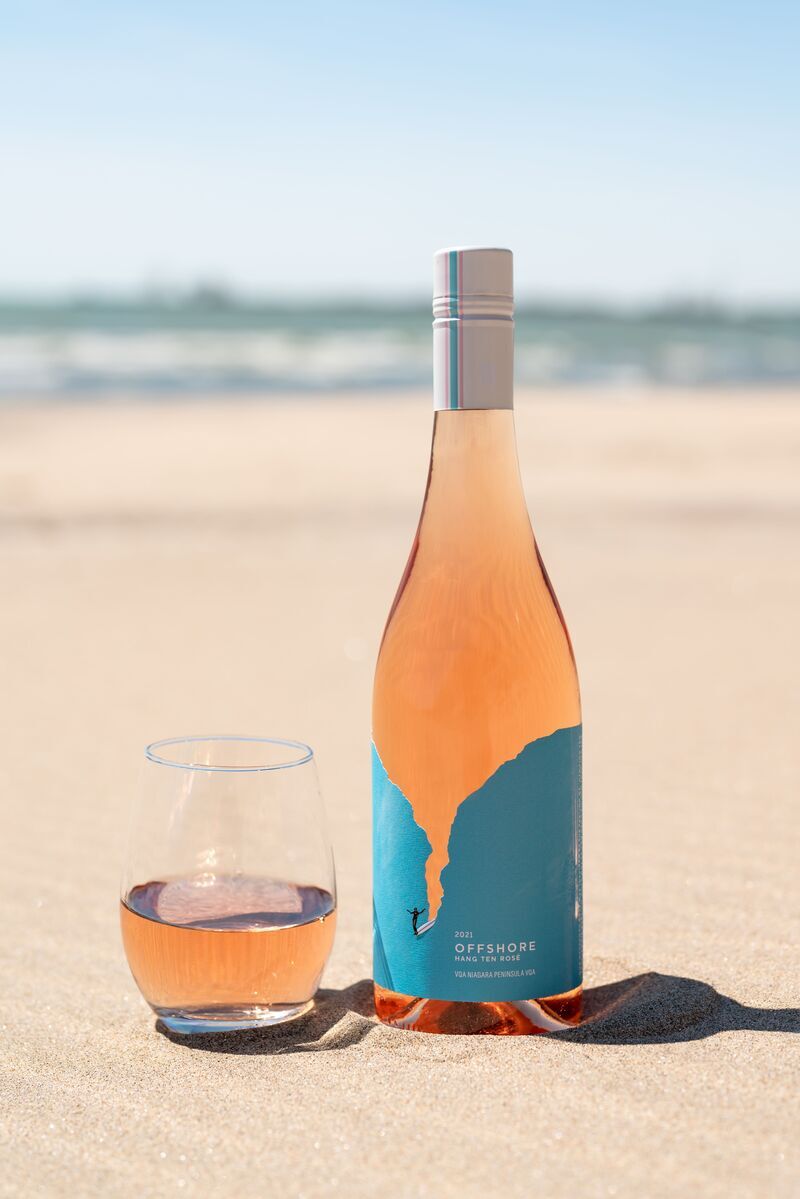 Surfing-Inspired Canadian Rosés : Offshore Hang Ten Rosé