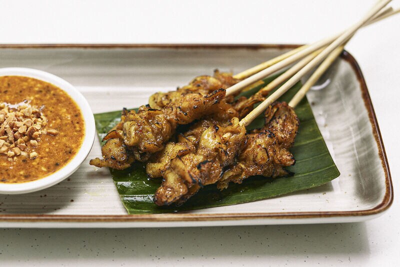 Lab-Grown Chicken Satays