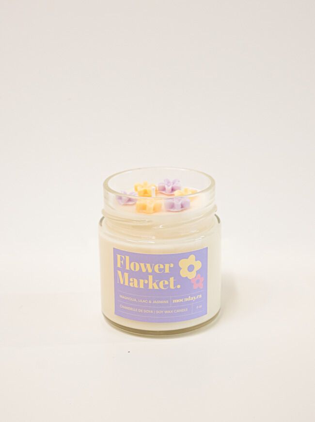Floral Market-Inspired Candles