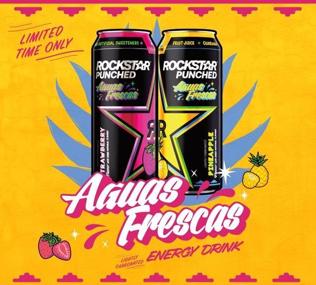 Latin Refreshment-Inspired Energy Drinks : Rockstar Punched Aguas