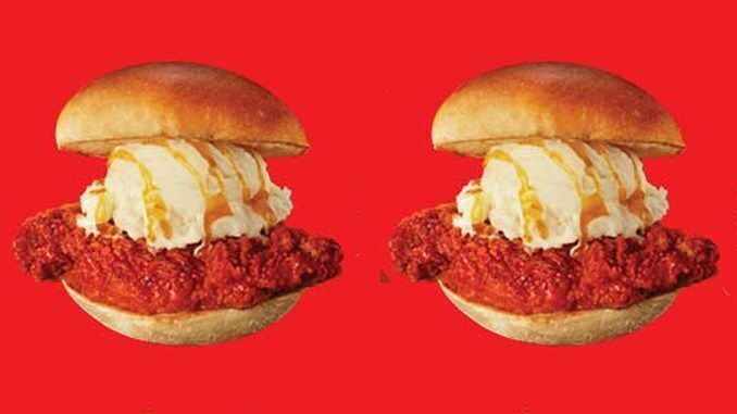 Ice Cream-Topped Sandwiches : Nashville Hot Crispy Chicken Ice