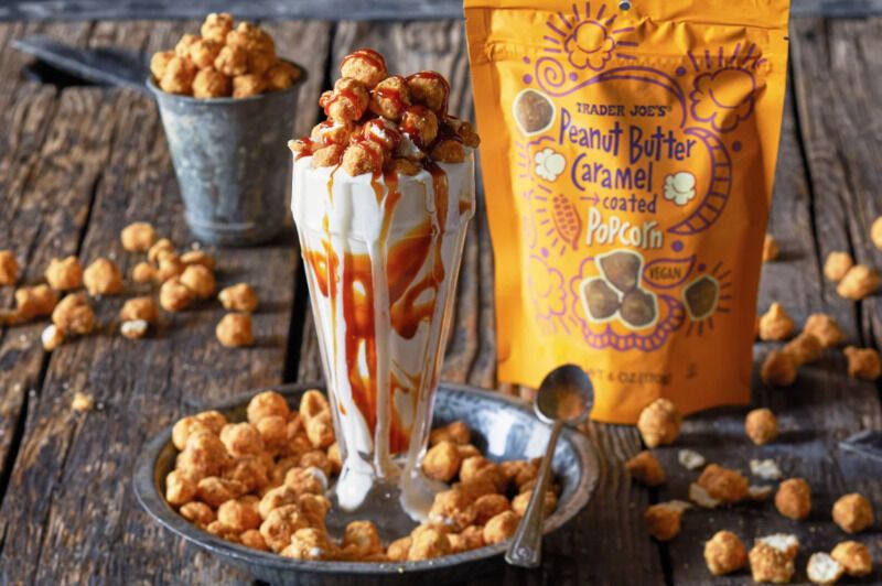 Peanut Butter-Coated Popcorns
