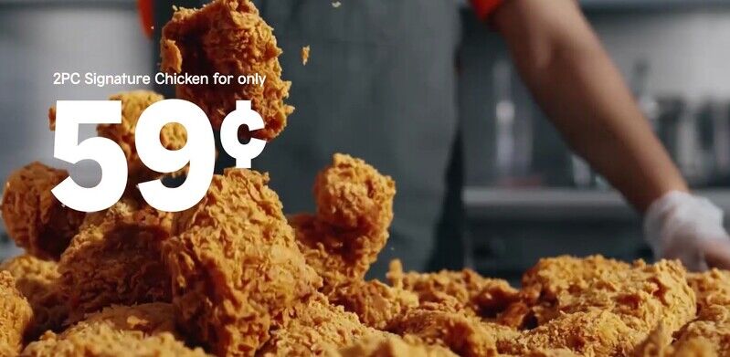 Popeyes Fried Chicken 59 Cents - Big League Memoir Picture Galleries