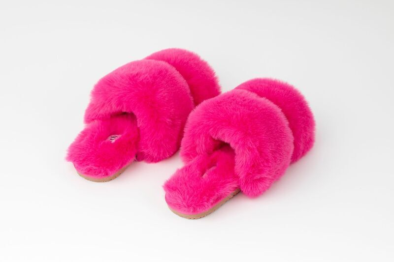 Furry Indoor-Outdoor Summer Slippers