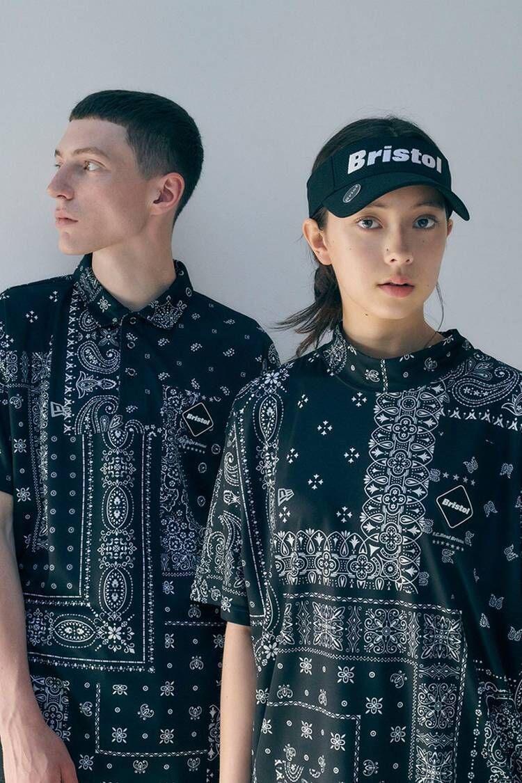 Summery Golf-Ready Paisley Apparel : F.C. Real bristol and new era