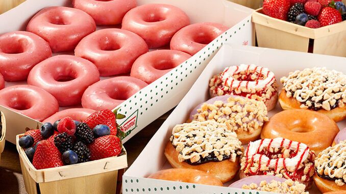 Berry-Themed Donut Lineups