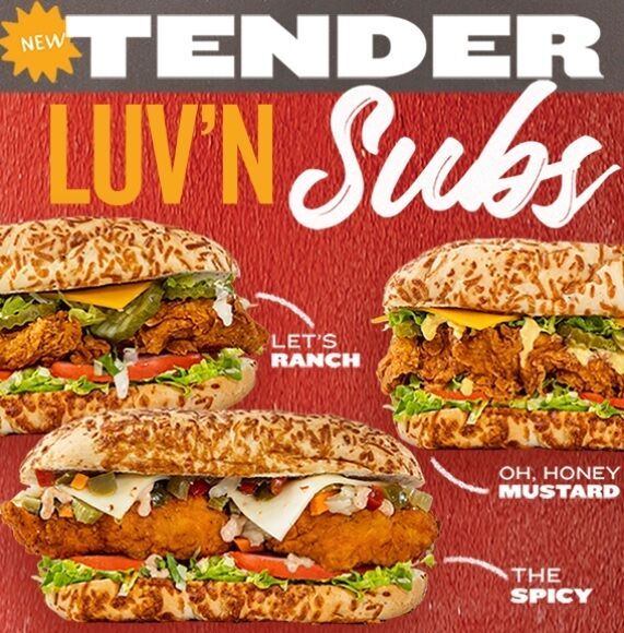 Chicken Tender-topped Sandwiches