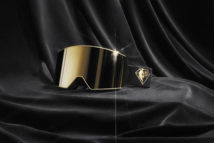 Large Golden Sleek Goggles