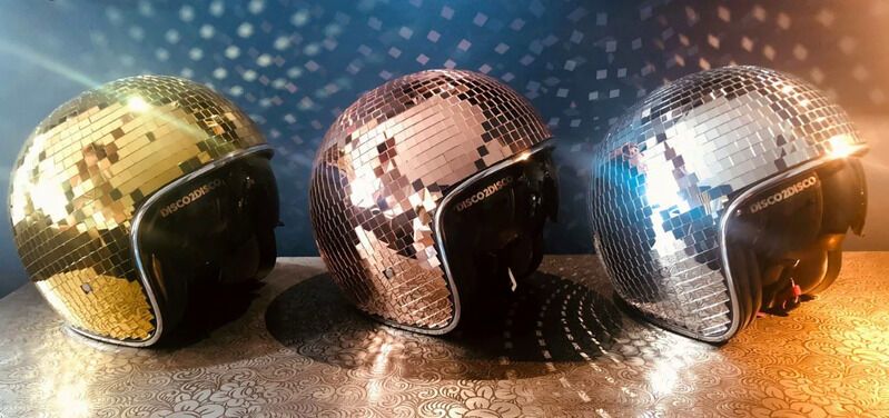 Road-Ready Disco Ball Helmets