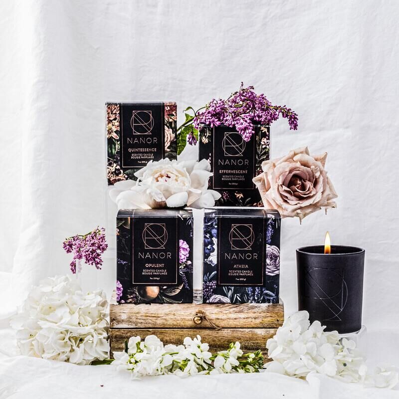 Chic All-Black Luxury Candles