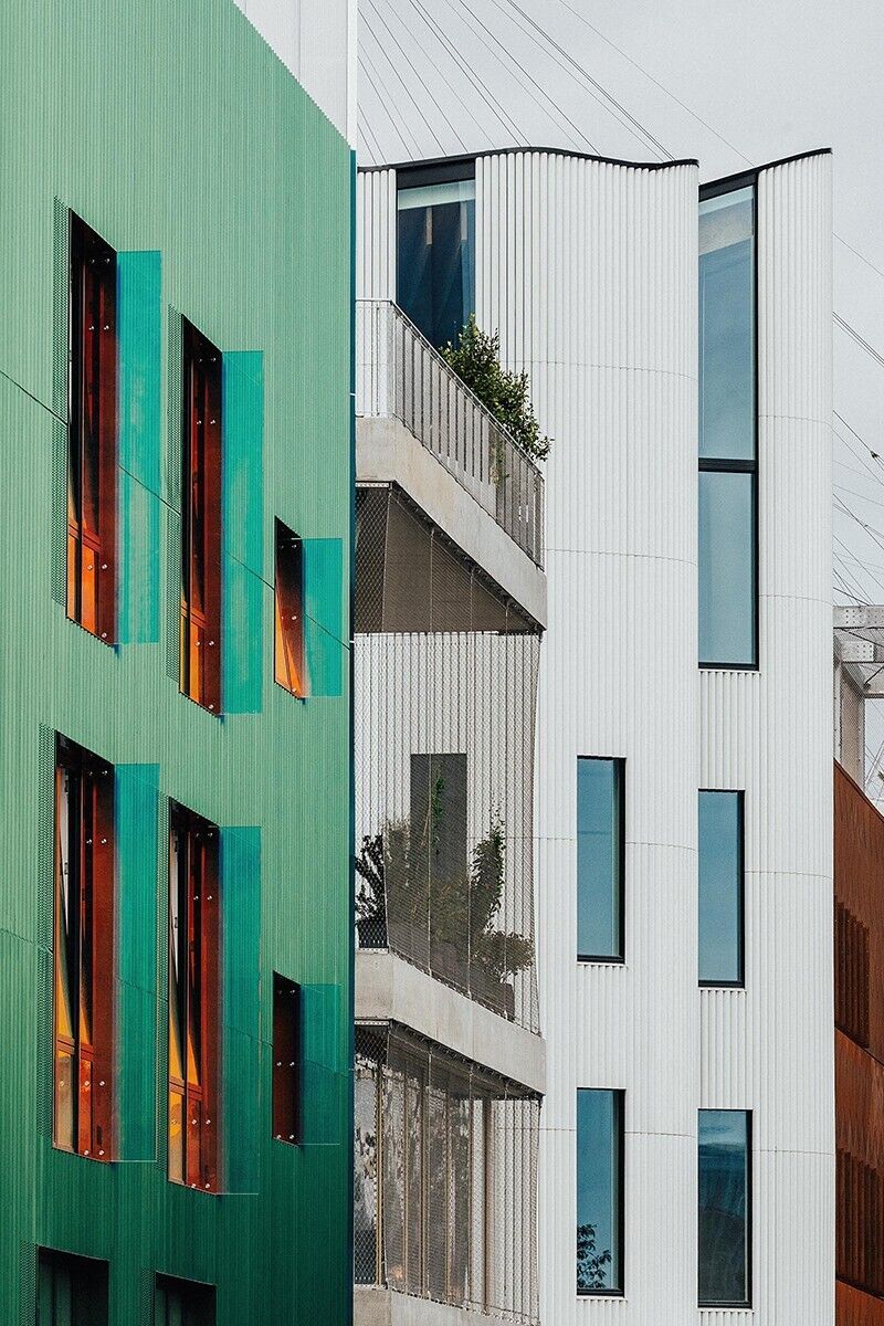 Color-Changing Timber Buildings