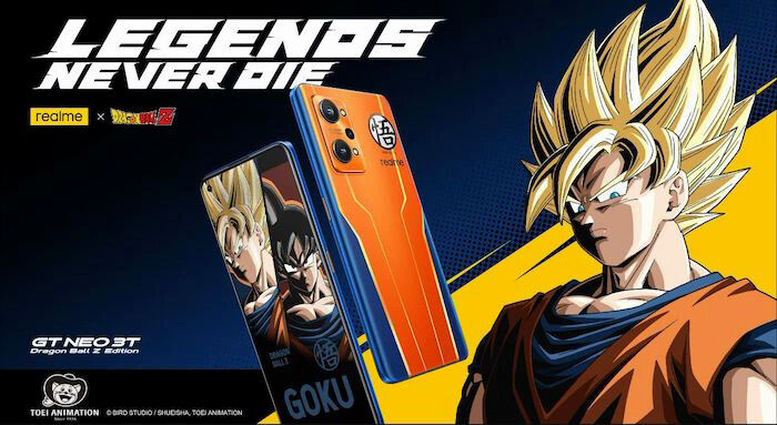 Special Edition Anime Smartphones : realme GT NEO 3T Dragon Ball Z Edition