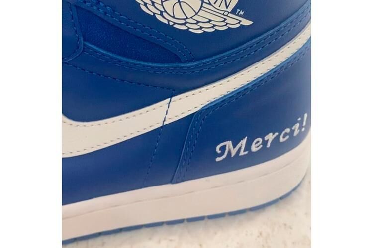 Embroidered High-Cut Sneaker Samples