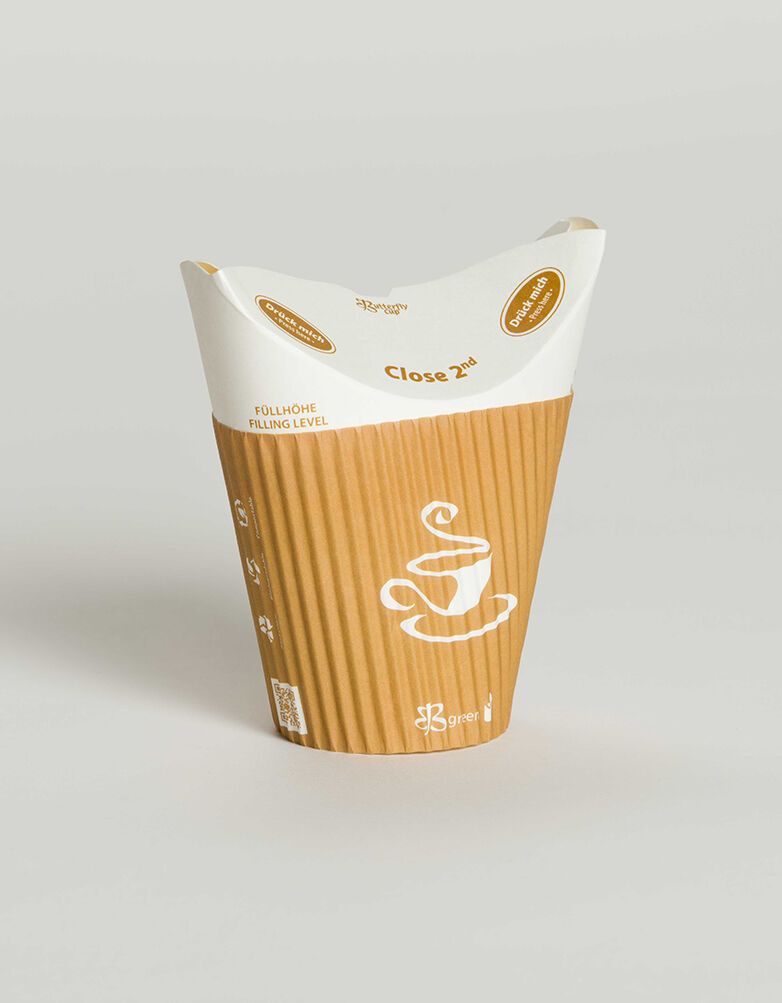 Kraft Paper Cup w/ French Fries Mockup - Free Download Images
