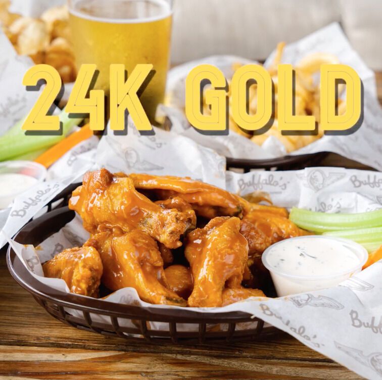 24k Gold Wings (Honey Hot)