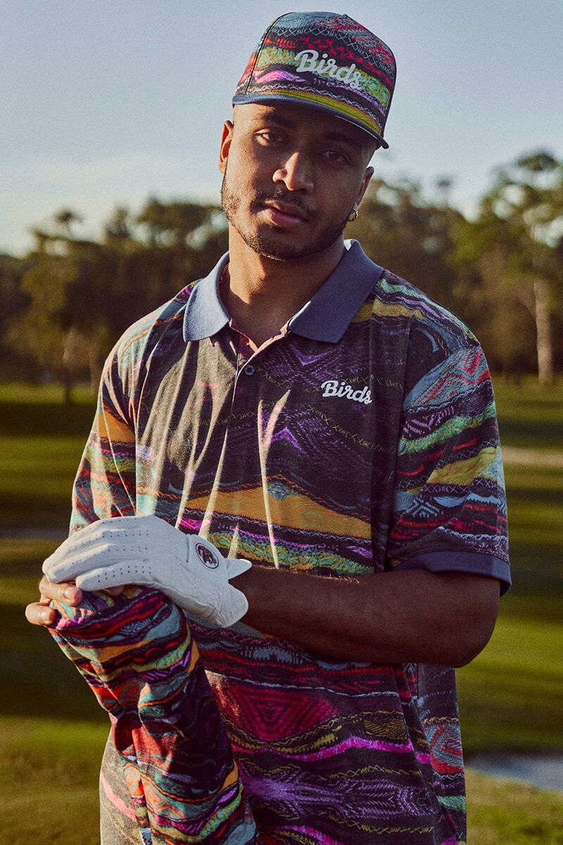 Abstract Multi-Color Golf Apparel