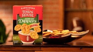 Football-Shaped Snack Crackers