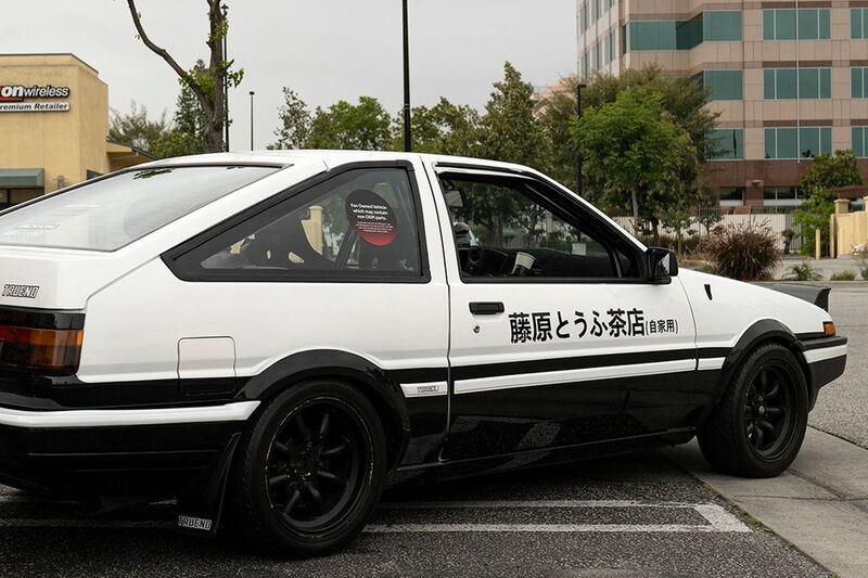 Initial D Anime Manga Cover Car Japanese T shirt