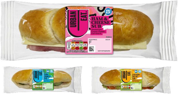 Conveniently Packaged Sub-Style Sandwiches