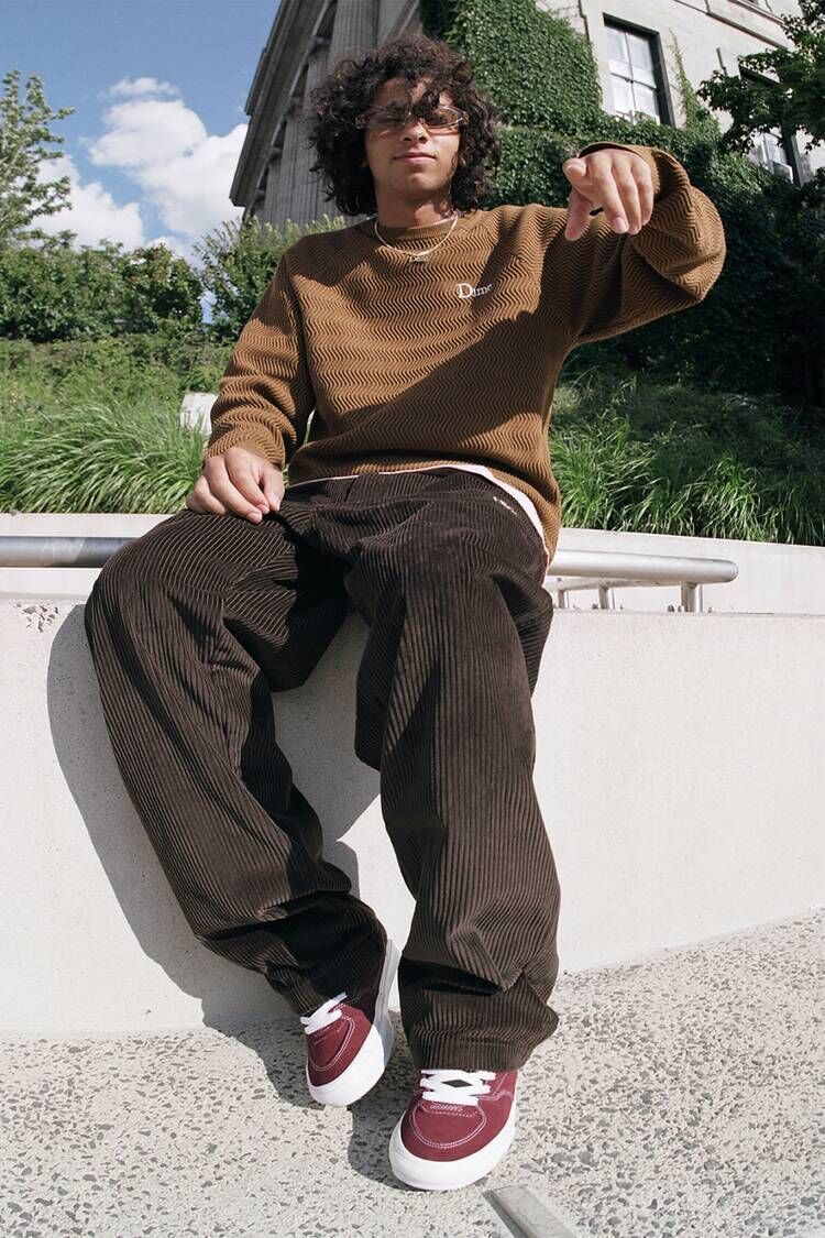 Earthy Textural Fall Streetwear