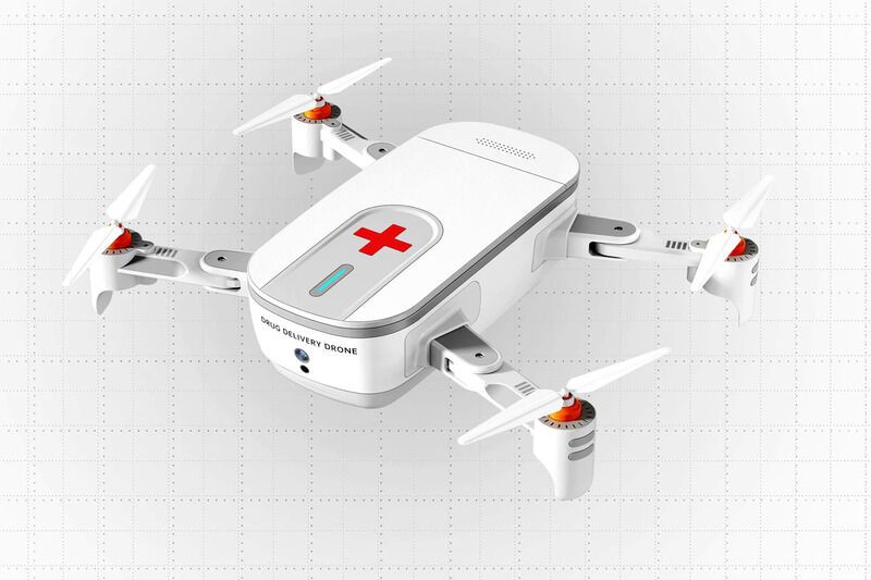 Contactless Medication Delivery : Drone